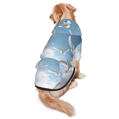 Hunde-Kapuzenpullover für mittelgroße und große Hunde, warmes, weiches Haustier-Sweatshirt, leicht zu tragender Pullover Hunde-Kapuzenpullover für mittelgroße und große Hunde, warmes, weiches Haustier-Sweatshirt, leicht zu tragender Pullover von nanger