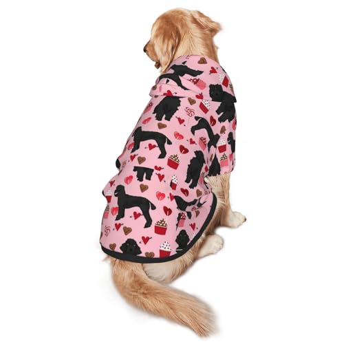 Hunde-Kapuzenpullover für mittelgroße und große Hunde, warmes weiches Haustier-Sweatshirt, leicht zu tragender Pullover von nanger