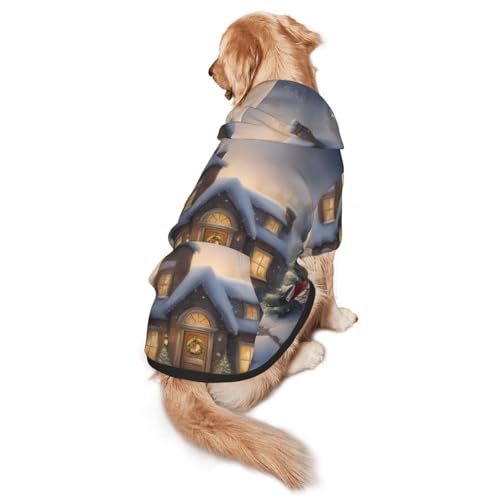 Hunde-Kapuzenpullover mit Aufschrift "Merry Christmas" für mittelgroße und große Hunde, warmes, weiches Haustier-Sweatshirt, einfach zu tragender Pullover Hunde-Kapuzenpullover mit Aufschrift "Merry Christmas" für mittelgroße und große Hunde, warmes, weiches Haustier-Sweatshirt, einfach zu tragender Pullover von nanger