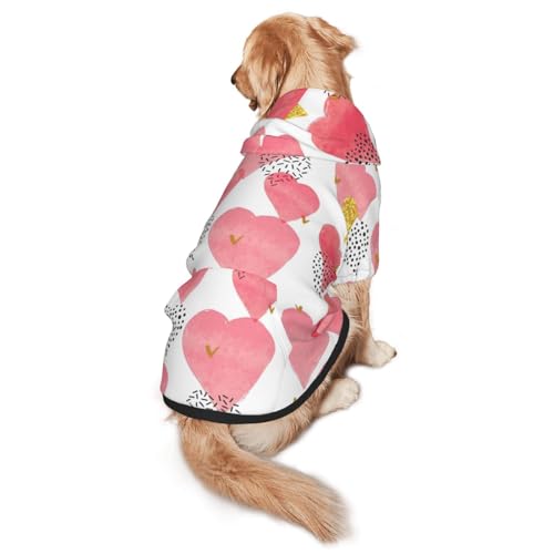 Hunde-Kapuzenpullover mit Kordel, für mittelgroße und große Hunde, warmes, weiches Haustier-Sweatshirt, leicht zu tragen, goldfarben Hunde-Kapuzenpullover mit Kordel, für mittelgroße und große Hunde, warmes, weiches Haustier-Sweatshirt, leicht zu tragen, goldfarben von nanger