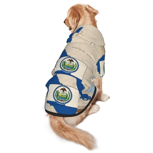 Hunde-Kapuzenpullover mit Nicaragua-Flagge, für mittelgroße und große Hunde, warmes, weiches Haustier-Sweatshirt, leicht zu tragender Pullover Hunde-Kapuzenpullover mit Nicaragua-Flagge, für mittelgroße und große Hunde, warmes, weiches Haustier-Sweatshirt, leicht zu tragender Pullover von nanger