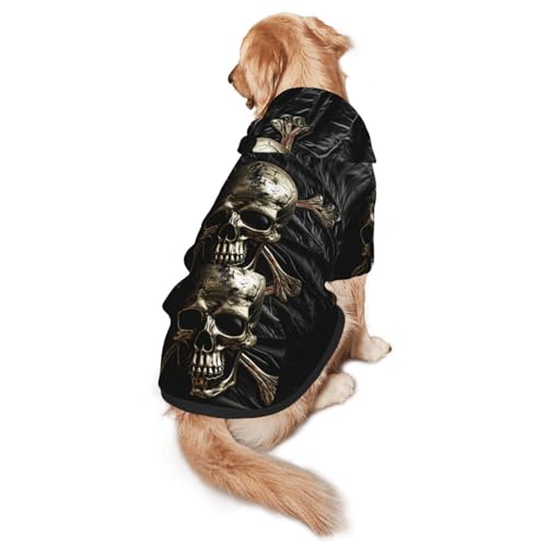 Hunde-Kapuzenpullover mit Piratenflagge für mittelgroße und große Hunde, warmes, weiches Haustier-Sweatshirt, einfach zu tragender Pullover Hunde-Kapuzenpullover mit Piratenflagge für mittelgroße und große Hunde, warmes, weiches Haustier-Sweatshirt, einfach zu tragender Pullover von nanger