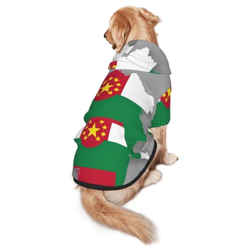 Hunde-Kapuzenpullover mit Tadschikistan-Flagge, Karte mit Kreis und Sternen, für mittelgroße und große Hunde, warmes, weiches Haustier-Sweatshirt, leicht zu tragender Pullover Hunde-Kapuzenpullover mit Tadschikistan-Flagge, Karte mit Kreis und Sternen, für mittelgroße und große Hunde, warmes, weiches Haustier-Sweatshirt, leicht zu tragender Pullover von nanger
