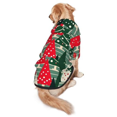 Hunde-Kapuzenpullover mit Weihnachtsbäumen für mittelgroße und große Hunde, warmes, weiches Haustier-Sweatshirt, leicht zu tragender Pullover Hunde-Kapuzenpullover mit Weihnachtsbäumen für mittelgroße und große Hunde, warmes, weiches Haustier-Sweatshirt, leicht zu tragender Pullover von nanger