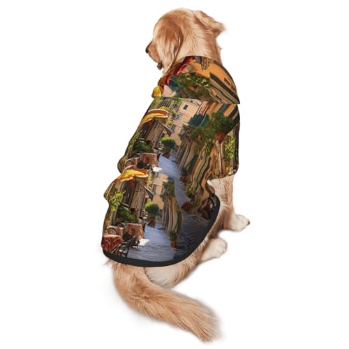 Italian Street Dog Hoodie für mittelgroße und große Hunde, warmes, weiches Haustier-Sweatshirt, leicht zu tragender Pullover Italian Street Dog Hoodie für mittelgroße und große Hunde, warmes, weiches Haustier-Sweatshirt, leicht zu tragender Pullover von nanger