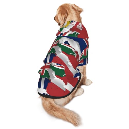Map03 Hunde-Kapuzenpullover für mittelgroße und große Hunde, warmes, weiches Haustier-Sweatshirt, leicht zu tragender Pullover Map03 Hunde-Kapuzenpullover für mittelgroße und große Hunde, warmes, weiches Haustier-Sweatshirt, leicht zu tragender Pullover von nanger
