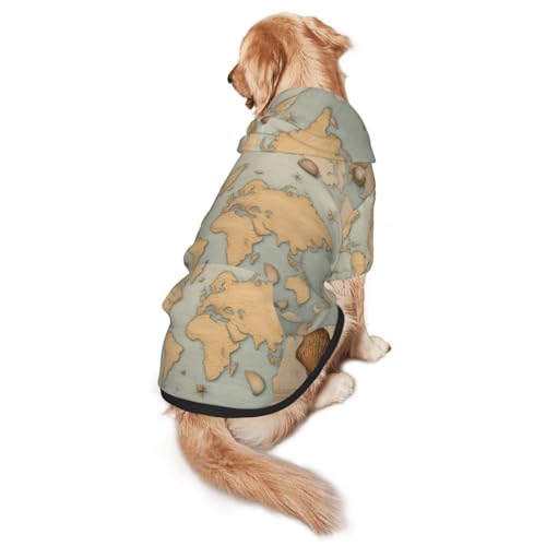 Sea Shell Hunde-Kapuzenpullover für mittelgroße und große Hunde, warmes, weiches Haustier-Sweatshirt, leicht zu tragender Pullover Sea Shell Hunde-Kapuzenpullover für mittelgroße und große Hunde, warmes, weiches Haustier-Sweatshirt, leicht zu tragender Pullover von nanger