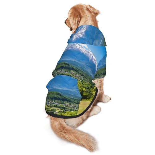 Snow Mountain Hunde-Kapuzenpullover für mittelgroße und große Hunde, warmes, weiches Haustier-Sweatshirt, leicht zu tragender Pullover Snow Mountain Hunde-Kapuzenpullover für mittelgroße und große Hunde, warmes, weiches Haustier-Sweatshirt, leicht zu tragender Pullover von nanger