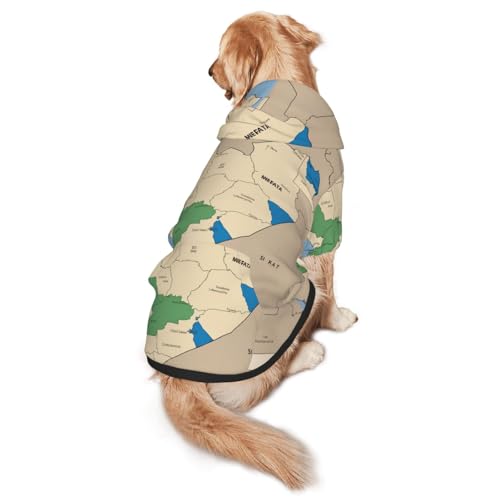 Südsudan Hunde-Kapuzenpullover für mittelgroße und große Hunde, warmes, weiches Haustier-Sweatshirt, leicht zu tragender Pullover Südsudan Hunde-Kapuzenpullover für mittelgroße und große Hunde, warmes, weiches Haustier-Sweatshirt, leicht zu tragender Pullover von nanger