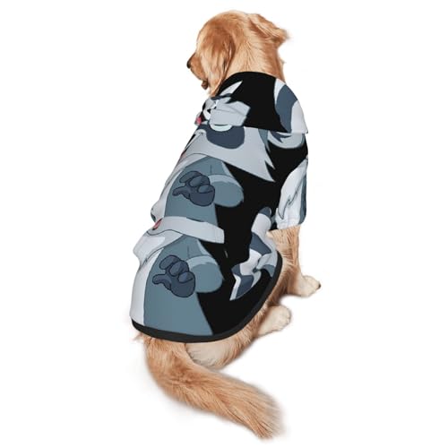 Süßer Waschbär-Hunde-Kapuzenpullover für mittelgroße und große Hunde, warmes, weiches Haustier-Sweatshirt, leicht zu tragender Pullover Süßer Waschbär-Hunde-Kapuzenpullover für mittelgroße und große Hunde, warmes, weiches Haustier-Sweatshirt, leicht zu tragender Pullover von nanger