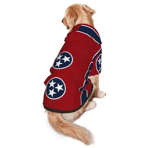Tennessee Hunde-Kapuzenpullover für mittelgroße und große Hunde, warmes, weiches Haustier-Sweatshirt, leicht zu tragender Pullover Tennessee Hunde-Kapuzenpullover für mittelgroße und große Hunde, warmes, weiches Haustier-Sweatshirt, leicht zu tragender Pullover von nanger