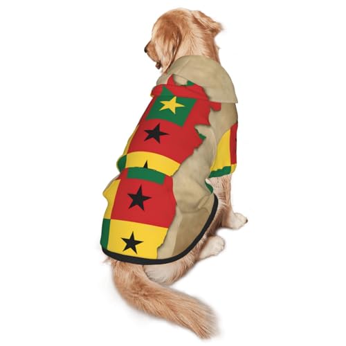 Togo Hunde-Kapuzenpullover mit versetzten Farben für mittelgroße und große Hunde, warmes, weiches Haustier-Sweatshirt, leicht zu tragender Pullover von nanger