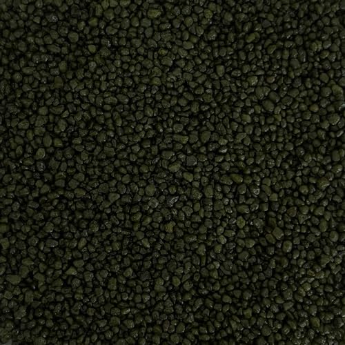 naninoa Aquarienkies, Rundkies, Aquariumkies, Zierkies, Bodengrund 5kg, 2-3mm. Farbe: Grün, dunkelgrün, MOOSGRÜN von naninoa