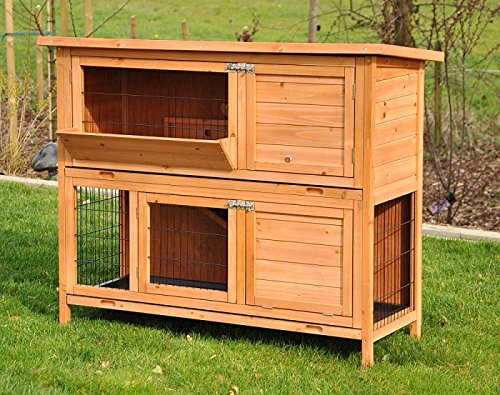 Kaninchenstall Hasenstall Meerschweinchen Kleintierkäfig Bommel Natur, mit Heuraufe, wetterfest, 122 x 50 x 103 cm Kaninchenstall Hasenstall Meerschweinchen Kleintierkäfig Bommel Natur, mit Heuraufe, wetterfest, 122 x 50 x 103 cm von nanook