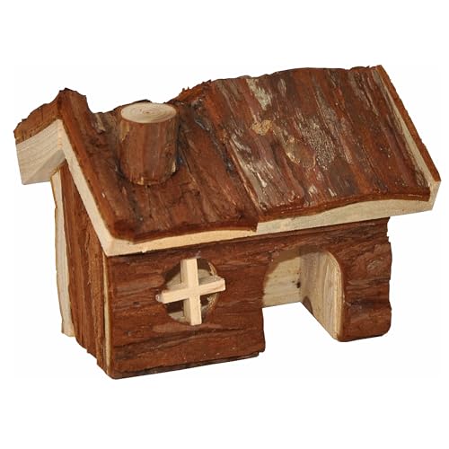 Nagerhaus Meerschweinchen Zwerghamsterhaus 15 x 13 x 12 cm, Holz, naturbelassen, unbehandelt von nanook