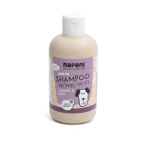 napani Hunde Shampoo no Bugs, no cry - Milben Shampoo für Hunde, Natürliche Pflege & Schutz vor Krabblern, Hundeshampoo sensitiv, vegan, sanft & ohne chemische Zusätze, 1 x 250ml napani Hunde Shampoo no Bugs, no cry - Milben Shampoo für Hunde, Natürliche Pflege & Schutz vor Krabblern, Hundeshampoo sensitiv, vegan, sanft & ohne chemische Zusätze, 1 x 250ml von napani
