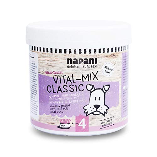 Vitalmix Classic, Vitamin -u. Mineralstoffmischung f. Hunde, 500g von napani