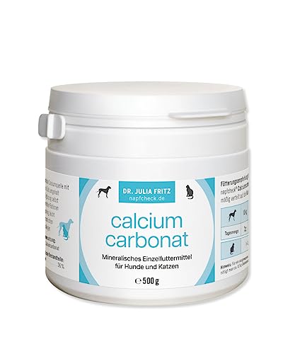 napfcheck Calciumcarbonat für Hunde und Katzen zur Ergänzung von Kalzium - 500 g von napfcheck