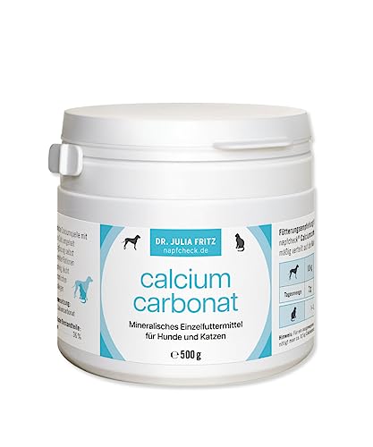 napfcheck Calciumcarbonat für Hunde und Katzen zur Ergänzung von Kalzium - 500 g von napfcheck