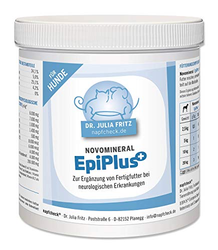 napfcheck Novomineral EpiPLUS - für Epileptiker zur Ergänzung von Fertigfutter - für Hunde - 500 g von napfcheck