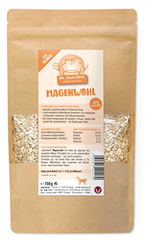 napfcheck Magenwohl – magenfreundliche Flockenmischung für Hunde - 750 g von napfcheck