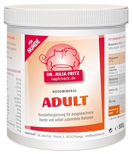 napfcheck Novomineral Adult - für ausgewachsene Hunde - 500 g von napfcheck