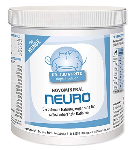 napfcheck Novomineral Neuro - für Epileptiker zur Ergänzung selbst zubereiteter Rationen - für Hunde - 500 g von napfcheck