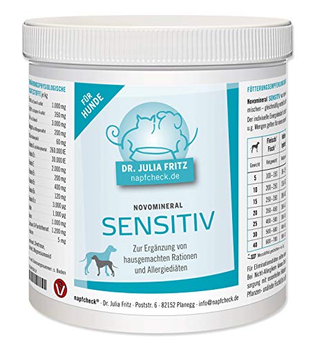 napfcheck Novomineral Sensitiv - Mineralien und Vitamine für empfindliche Hunde - 500 g von napfcheck