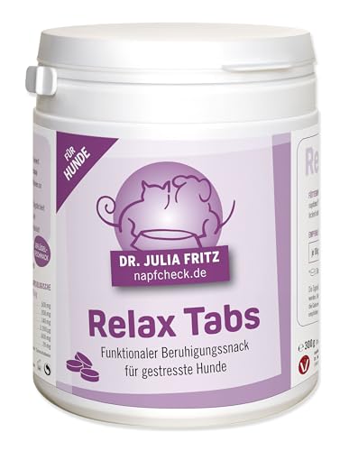 napfcheck Relax Tabs – funktionaler Beruhigungssnack für Hunde mit L-Tryptophan - 120 Stück - 300 g napfcheck Relax Tabs – funktionaler Beruhigungssnack für Hunde mit L-Tryptophan - 120 Stück - 300 g von napfcheck