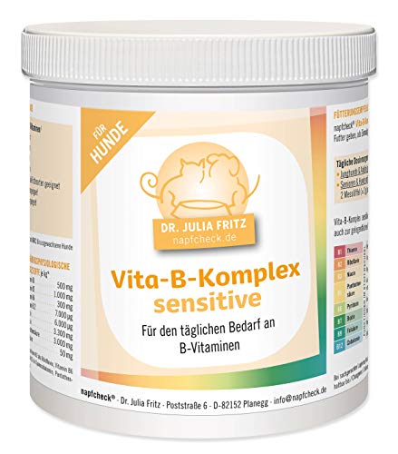 napfcheck Vitamin B für Hunde - Vita-B Komplex Sensitive - hypoallergen - 350 g von napfcheck