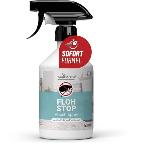 naturetrend Floh Stop Spray 500ml - Effektives Flohspray zur schnellen & langfristigen Abwehr I Effektives Mittel gegen Flöhe Anti Floh Spray naturetrend Floh Stop Spray 500ml - Effektives Flohspray zur schnellen & langfristigen Abwehr I Effektives Mittel gegen Flöhe Anti Floh Spray von naturetrend