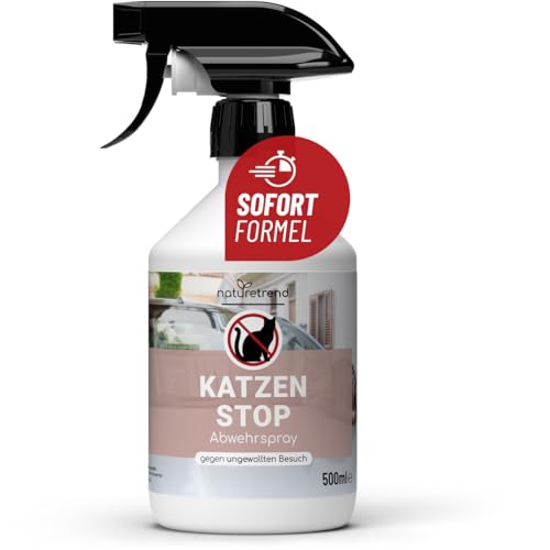 naturetrend Katzen Stop Spray 500ml - Katzenabwehrspray, Katzenschreck Spray zum Katzen vertreiben I Anti Kratz Spray, Fernhaltespray Katzen, Katzenabwehr Garten naturetrend Katzen Stop Spray 500ml - Katzenabwehrspray, Katzenschreck Spray zum Katzen vertreiben I Anti Kratz Spray, Fernhaltespray Katzen, Katzenabwehr Garten von naturetrend