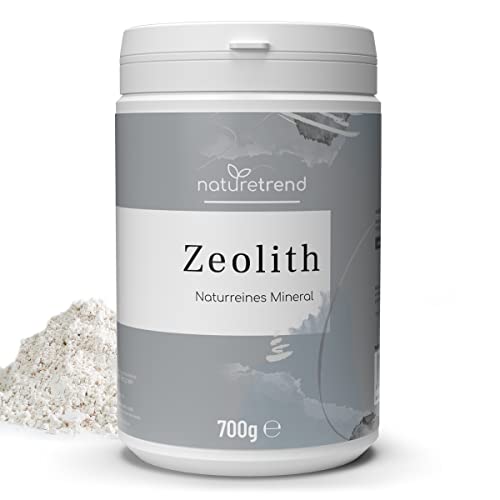 naturetrend Zeolith Pulver 700g - Naturrein mit 94% in Premium-Qualität - Extra fein gemahlen Reines & naturbelassenes Vulkangestein von naturetrend