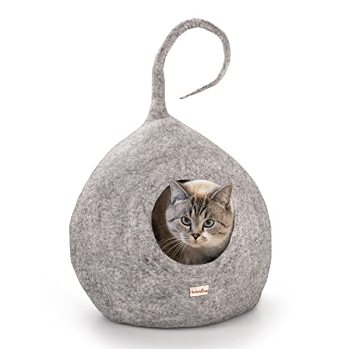 naturling Katzenhöhle Spiky - kuschelige Filz Katzenbett - Maxi für große Katzen von naturling