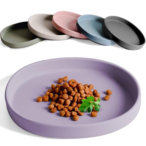 ne&no Futternapf für Katzen [nala Collection] Futterschale Katze flach | Katzennapf | Silikonnapf breit | Fressnapf Katze | Katze Napf | Silikon Napf Katze | Katzenfutter Teller von ne&no