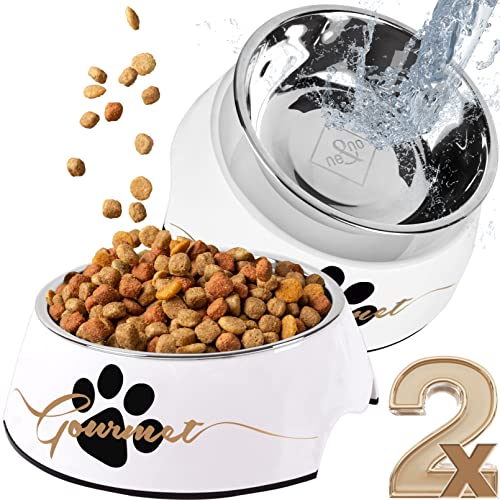 ne&no® Futternapf 2er Set für große Hunde [Unique Design by NE&NO] | Fressnapf Hund rutschfest | Futternapf Hund (Gr.: L / 700 ml) Hundenapf Grosse Hunde | Wassernapf für Hunde | Dog Bowl von ne&no