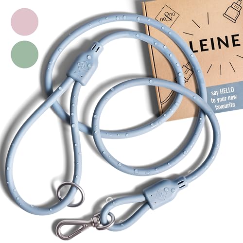 ne&no® Hundeleine 1,5 m Loft Design | Schmutz- & Wasserfest | Führleine für Hunde | Leine Hund | Dog Leash | Blau von ne&no