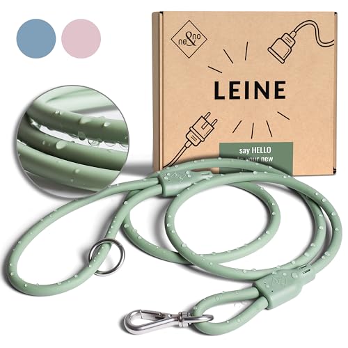 ne&no® Hundeleine 1,5 m Loft Design | schmutz- & wasserfest | Führleine für Hunde | Hundeleine | Leine Hund | Dog Leash | Hundeleine grün von ne&no
