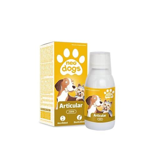 NEO DOGS Articular – Flüssiges Nahrungsergänzungsmittel für Hunde – mit Kurkuma, Harpagophyt, Weide und Lachsöl – schützt die Gelenke und verbessert die Mobilität – 120 ml NEO DOGS Articular – Flüssiges Nahrungsergänzungsmittel für Hunde – mit Kurkuma, Harpagophyt, Weide und Lachsöl – schützt die Gelenke und verbessert die Mobilität – 120 ml von neo dogs