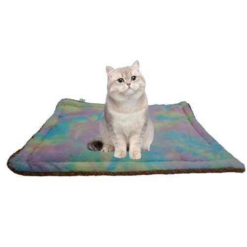 neolun Selbstwärmendes Katzenbett, superweiche Thermo-Hundebox-Bettmatte zum Schlafen, waschbar, rutschfest, selbstheizend, für kleine mittelgroße Katzen, Hunde, drinnen und draußen (Farbe, XL) von neolun