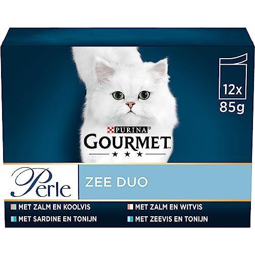 Gourmet Perle Mini Filets Meer Duo Katzenfutter - Nassfutter mit Lachs und Seelachs, mit Sardine und Thunfisch, mit Lachs und Weißfisch, mit Seefisch und Thunfisch in Sauce 12x85g - 4er Box (48 Gourmet Perle Mini Filets Meer Duo Katzenfutter - Nassfutter mit Lachs und Seelachs, mit Sardine und Thunfisch, mit Lachs und Weißfisch, mit Seefisch und Thunfisch in Sauce 12x85g - 4er Box (48 von nestec sa