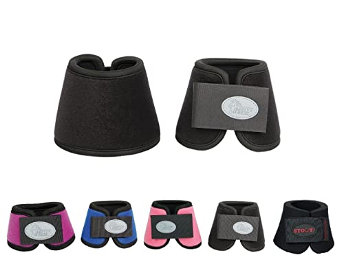 netproshop 1 Paar Hufglocken Neopren Springglocken für die Kleinsten Mini Shetty und Shetty, Groesse:Shetty, Farbe:Schwarz von netproshop