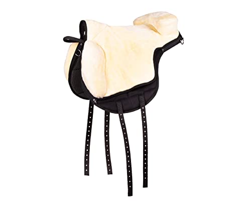 NETPROSHOP Bareback Pad Super Soft aus Weichem Kunstfell Gr. Shetty Pony Cob Full, Groesse:Pony, Farbe:Natur von NETPROSHOP