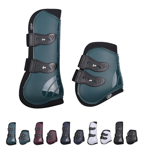 NETPROSHOP Gamaschen u. Streichkappen (4er Set) mit elastischen Schnellverschlüssen, Groesse:Cob, Farbe:Dunkelgruen von NETPROSHOP