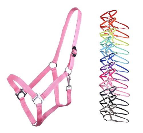 NETPROSHOP Halfter ODER Führstrick Einfarbig für Ihre Lieblinge Mini Shetty bis XL Full, Groesse:Cob, Farbe:Rosa NETPROSHOP Halfter ODER Führstrick Einfarbig für Ihre Lieblinge Mini Shetty bis XL Full, Groesse:Cob, Farbe:Rosa von NETPROSHOP