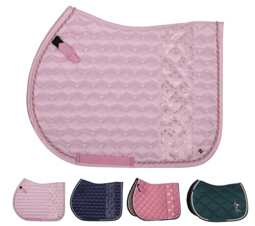 netproshop Vielseitigkeits Schabracke mit Einhorndruck Shetty blau o pink Maße 48,5 x 44 cm, Groesse:Shetty, Farbe:Pink von netproshop