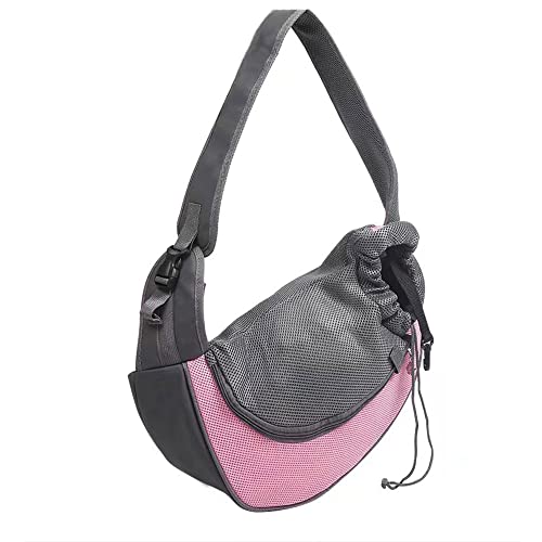 newrong Haustier-Rucksack für Hunde, atmungsaktiv, tragbar, Rosa von newrong