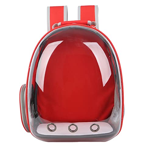 newrong Haustiertasche Handtasche Transparent Schultertasche Out Tragbare Tasche Atmungsaktiv Rot von newrong