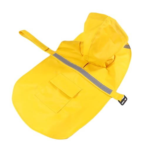 newrong Regenmantel für große Hunde, reflektierend, wasserdicht, Gelb, Größe XS newrong Regenmantel für große Hunde, reflektierend, wasserdicht, Gelb, Größe XS von newrong