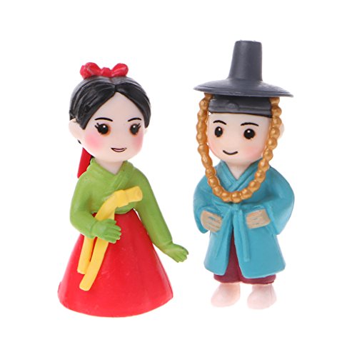 newwyt Koreanische Liebhaber Figur Ornamente Miniatur Puppenhaus Bonsai Fee Garten Dekor von newwyt